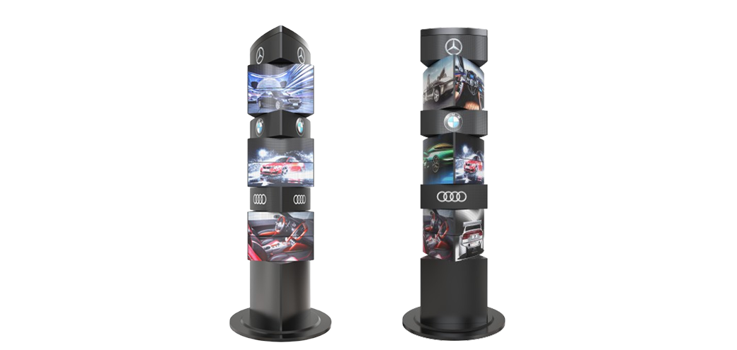 Giant Indoor InteligentMechanical LED Display 9 Layers 3 Faces Giant Indoor InteligentMechanical LED Display 9 Layers 3 Faces