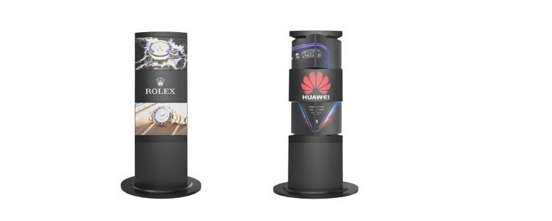 Indoor Inteligent Mechanical LED Display 3 Layers 3 Faces (Cambered Surface) Indoor Inteligent Mechanical LED Display 3 Layers 3 Faces (Cambered Surface)