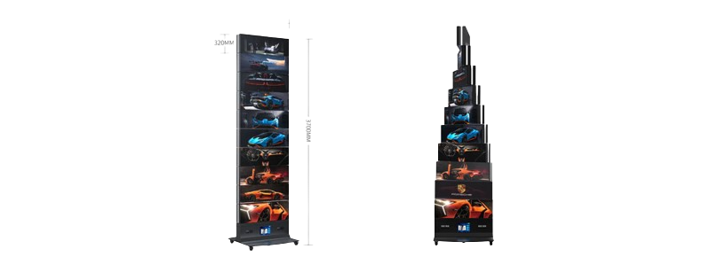 Indoor Inteligent Mechanical LED Display 10 Layers 1Face (Cambered Surface) Indoor Inteligent Mechanical LED Display 10 Layers 1Face (Cambered Surface)