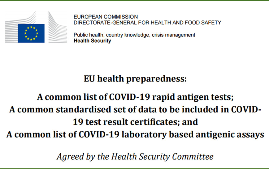 EU COVID-19 Rapid Antigen Tests Common List Inclusion of YHLO GLINE-2019-nCoV Ag