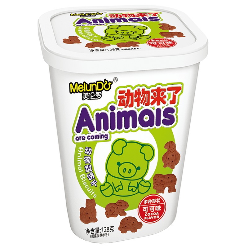 128g Animal Shape Chocolate Biscuit(cocoa flavor)