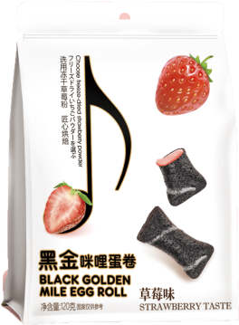 120g Black Golden Mini Egg Rolls (strawberry flavor)