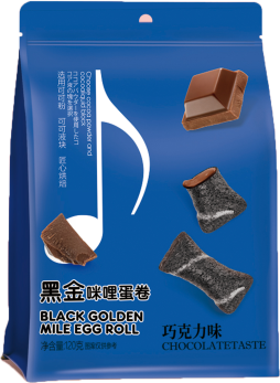 120g Black Gold Mini Egg Rolls (chocolate flavor)