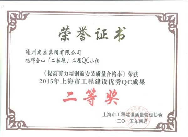 2015年度集团公司QC成果展示（省级）