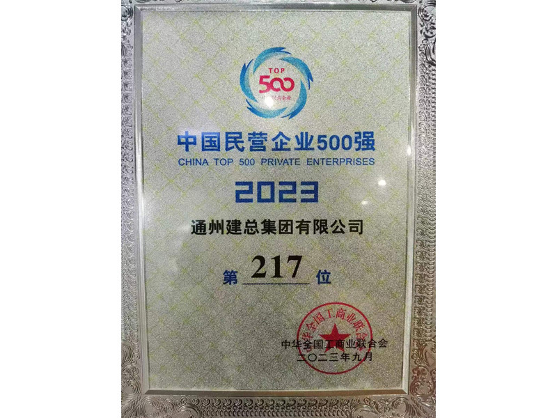 2023年中國民營企業(yè)500強(qiáng)