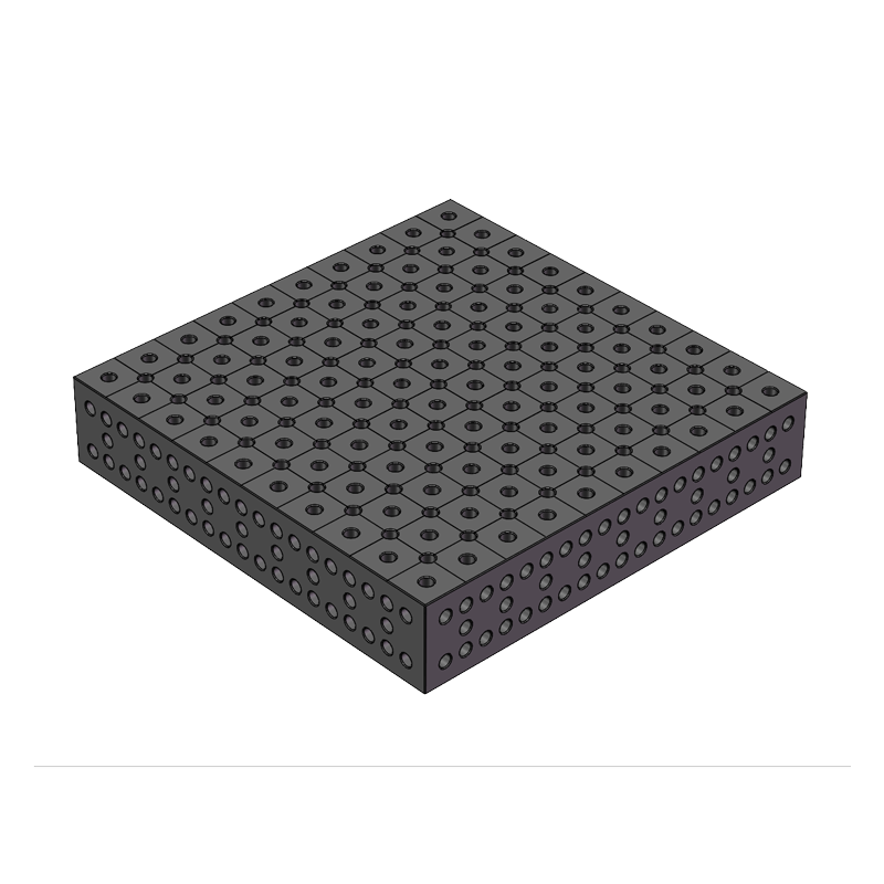 Table de soudage par nitruration poreuse diagonale