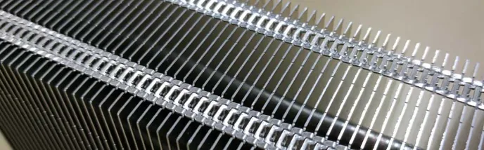 Zipper fin heat sink