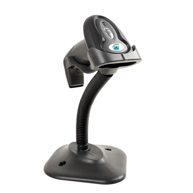 KC-763A yumite wired laser barcode scanner with auto-sensing desktop stand scanner