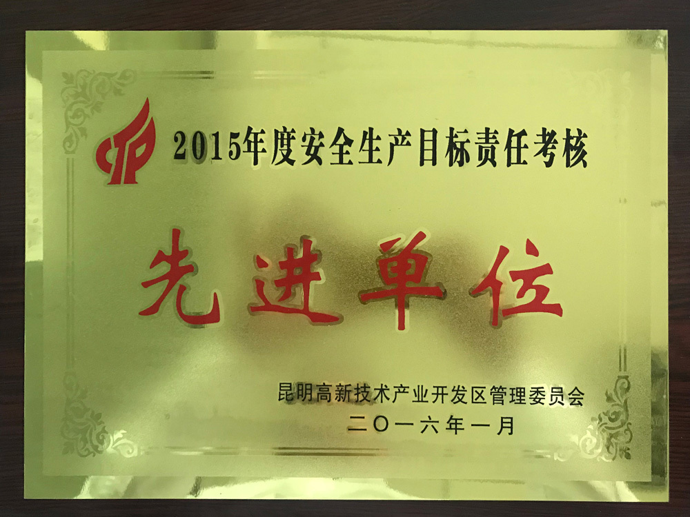 2015先進(jìn)單位