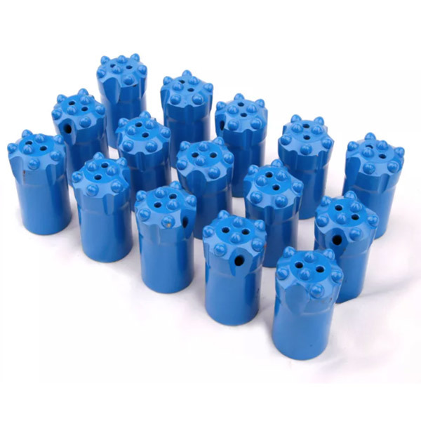 Tapered socket button bit