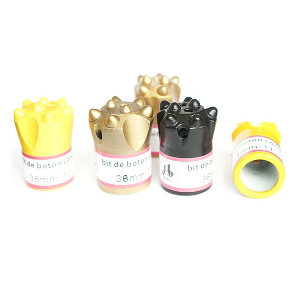 Tapered button bits