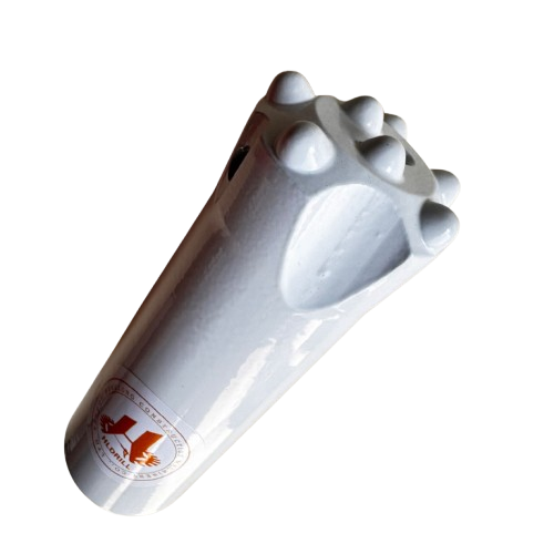 Drifting and tunneling 35R25 thread button bit
