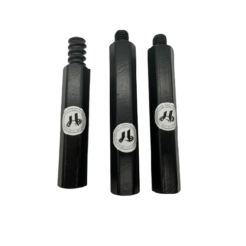 Hex drill steel and coupling for coal mining