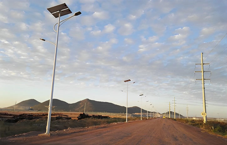Myanmar, Copper Mines Area Road Lighting, 600 Sets Solar Panel LED Street Light