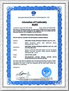 Certificación de ROHS