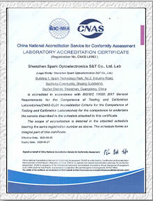 Laboratorio optoelectrónico acreditado nacional (CNAS)