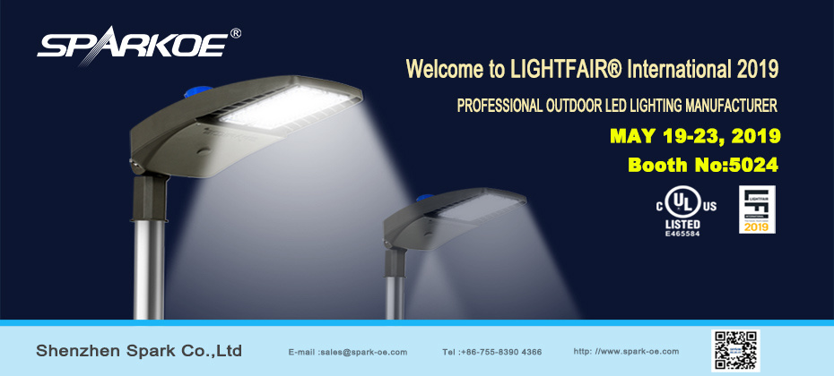 La luz de calle LED Spark de omegar asistirá a lfi 2019 en filadelfia estados unidos