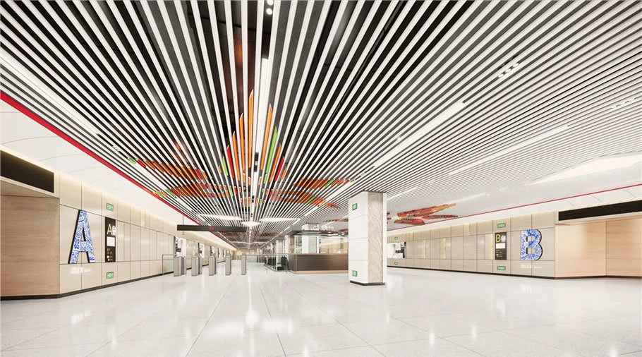 Spark won the bid again for Guiyang Rail Transit Line 3- Public Area Lighting Project