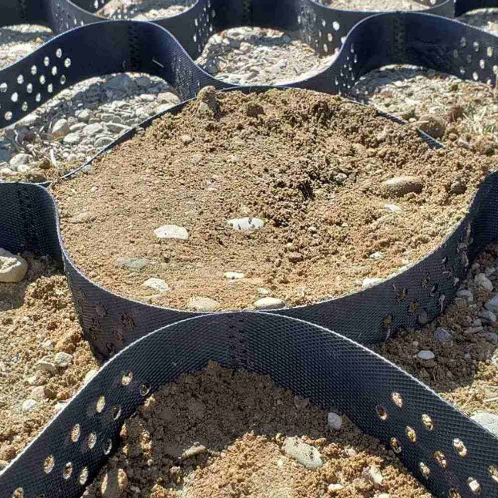 Geocell gravel ground stabilization geocells PP/HDPE materials for railway