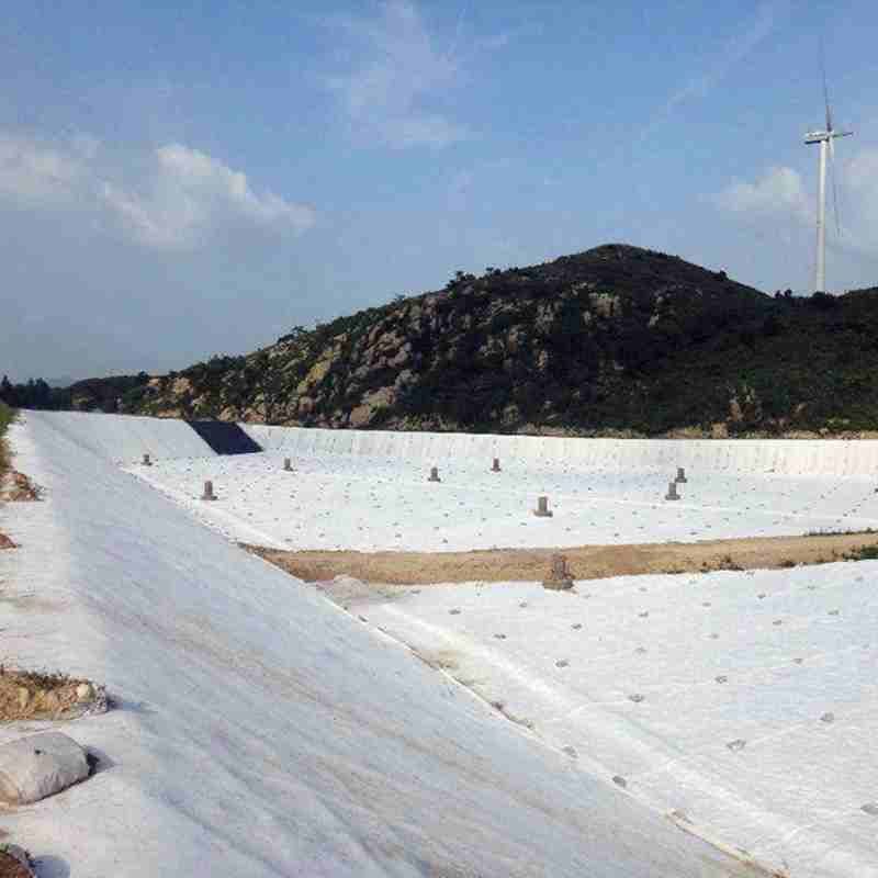 River reinforcement and anti-seepage short fiber non-woven geotextile