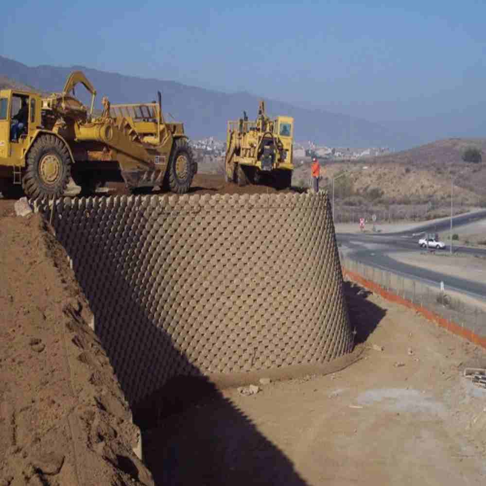 Biaxial Polypropylene PP Plastic Geogrid for Soft Soil Road Base Retaining Wall Slope Protection