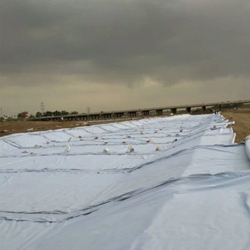 Grapa no tejida perforada aguja del geotextil de 800GSM PP y fibra larga