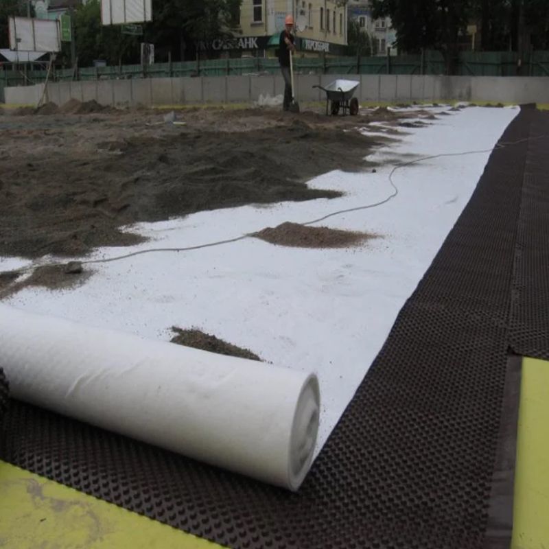 La aguja de la fibra de grapa de los PP perforó el geotextil no tejido para la construcción de carreteras