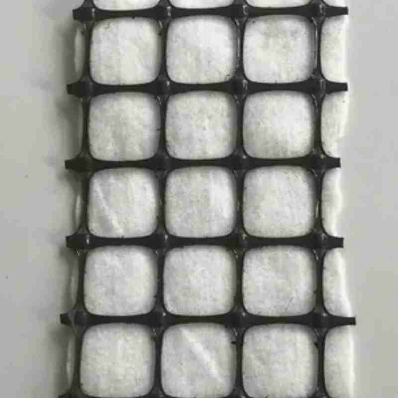 Composite PP Biaxial Geogrid with Nonwoven Geotextile for Soil Reinfocement