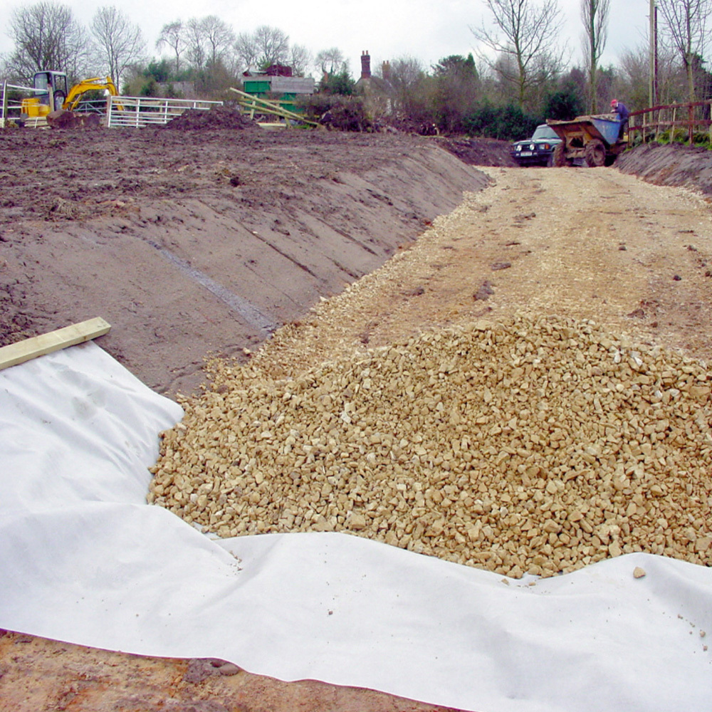 Farming staple fiber Non-Woven Geotextile PET Material Geofabrics