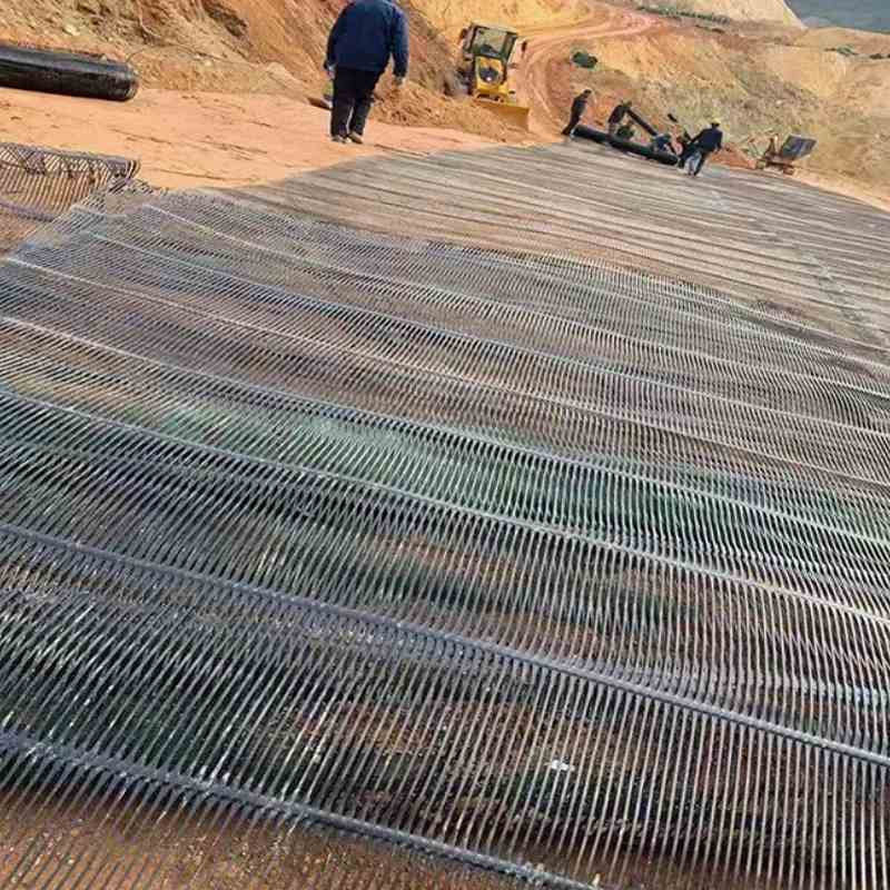 Earthwork Construction Factory Price 100% Virgin Plastic HDPE PP Uniaxial Geogrid
