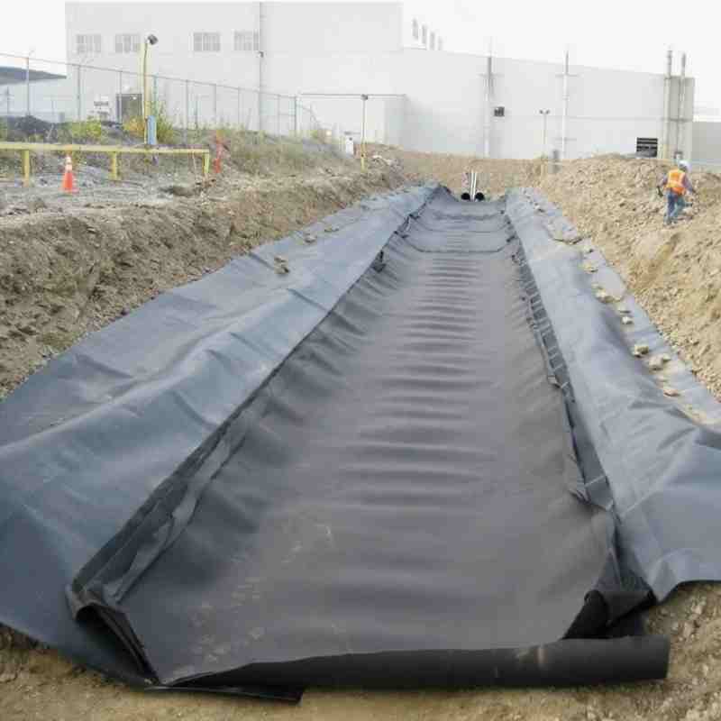 PET Staple Fiber Needle Punched Non-Woven Geotextile Drain Strip