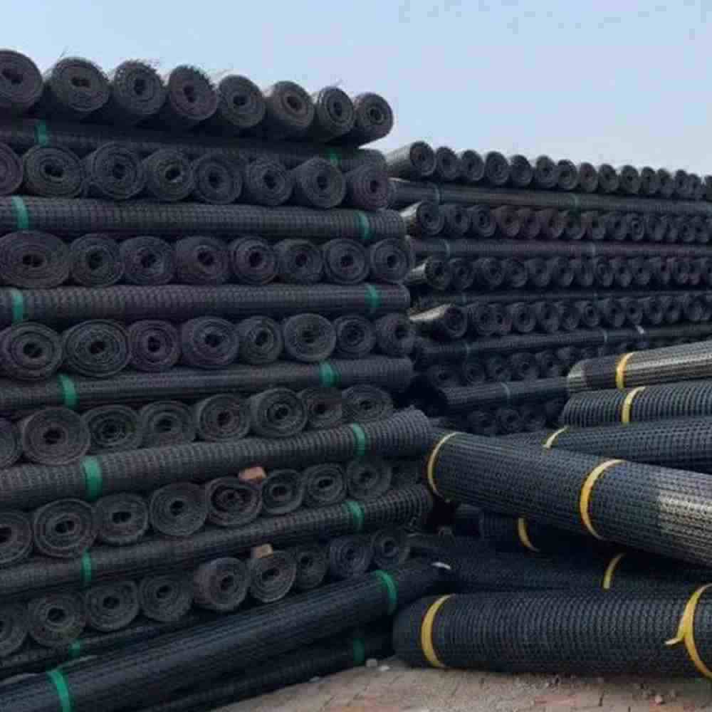 Biaxial Multidirectional Geogrid Black PP Plastic Geogrid for Base Soil Reinforcement Construction