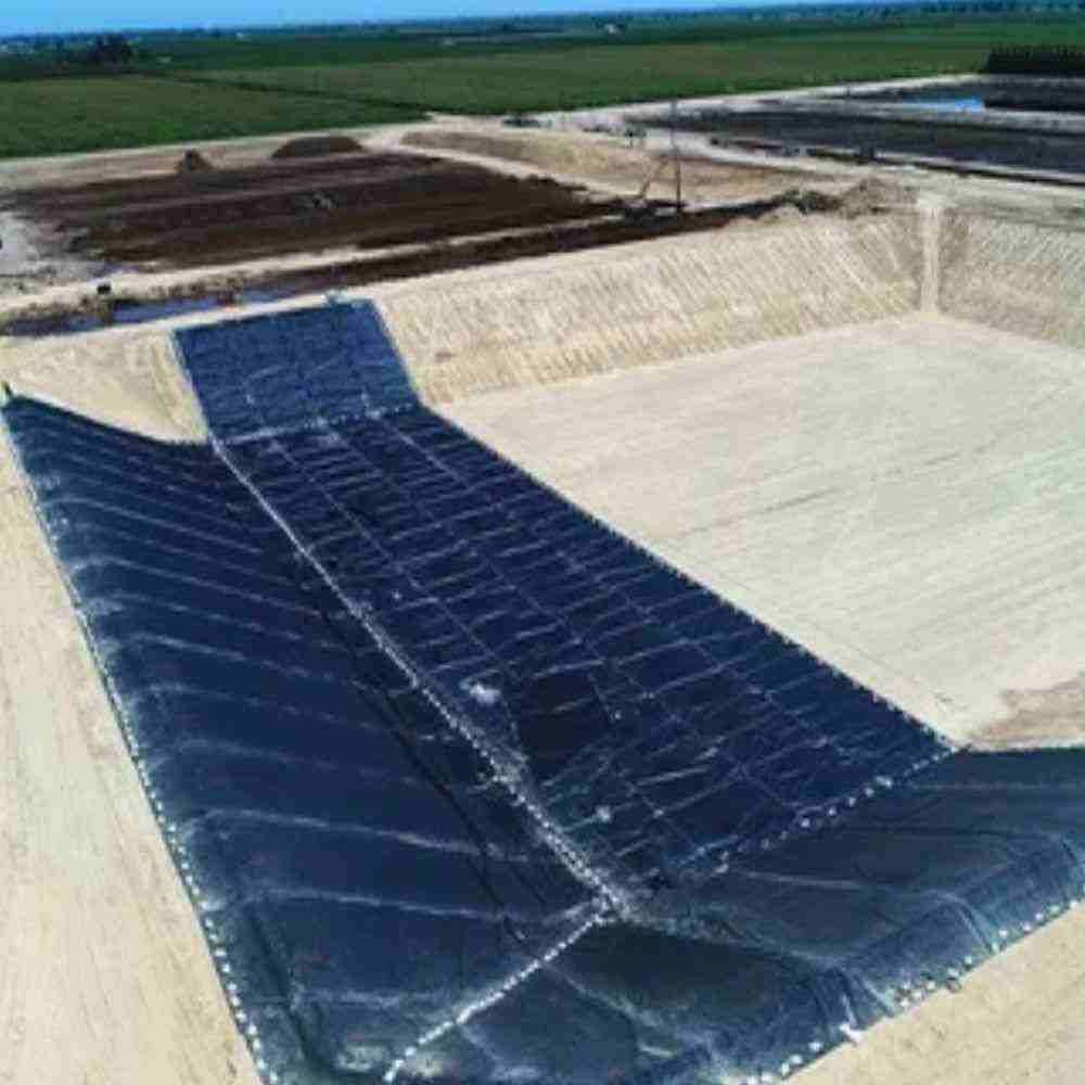 ASTM gm13 placa de plástico impermeable e impermeable 1mm película Geotécnica de estanque de camarón de HDPE
