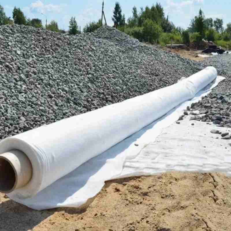 Pet staple Fiber Needle Punched Non Woven Geotextile 100g 200g 300g