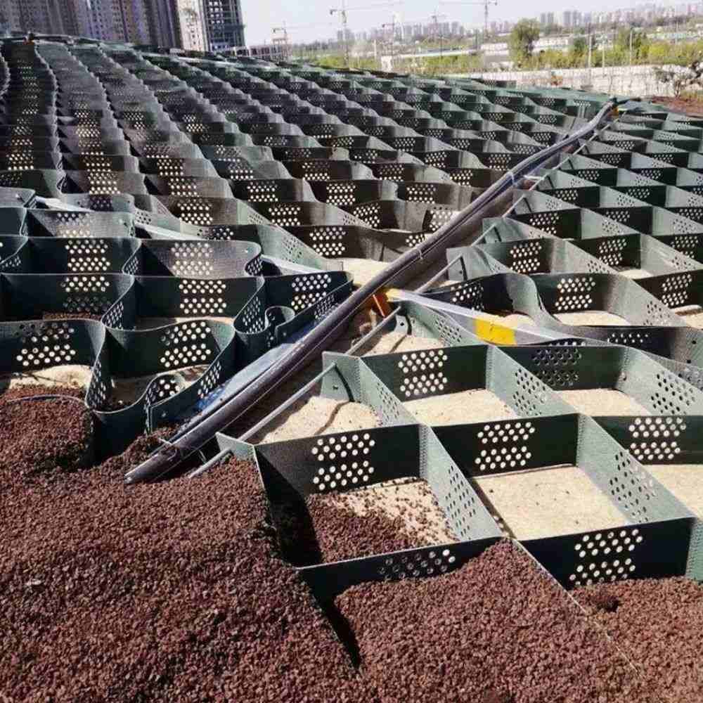 Geocell ground grid for grass mesh stabilizer gravel hdpe gravel grid