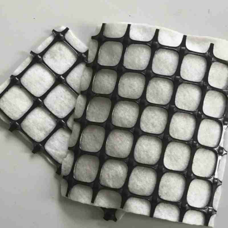 Road Base Stabilization Pp Biaxial Geogrid Composite with Non Woven Geotextile