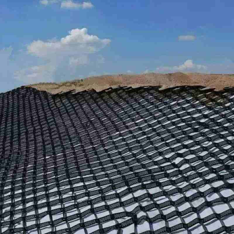 HDPE Geocells 75-445mm Geo Cell Gravel Honeycomb Geocell for road construction
