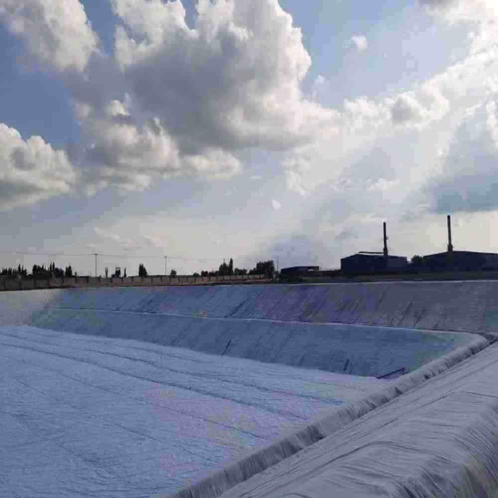 Geotextil de fibra larga de poliéster con aguja de filamento PET