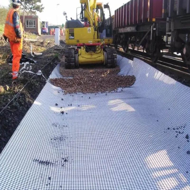 Fiber Glass Steel Plastic PP Pet Composite Geogrid with Geotextile for Road Construction Global Sold