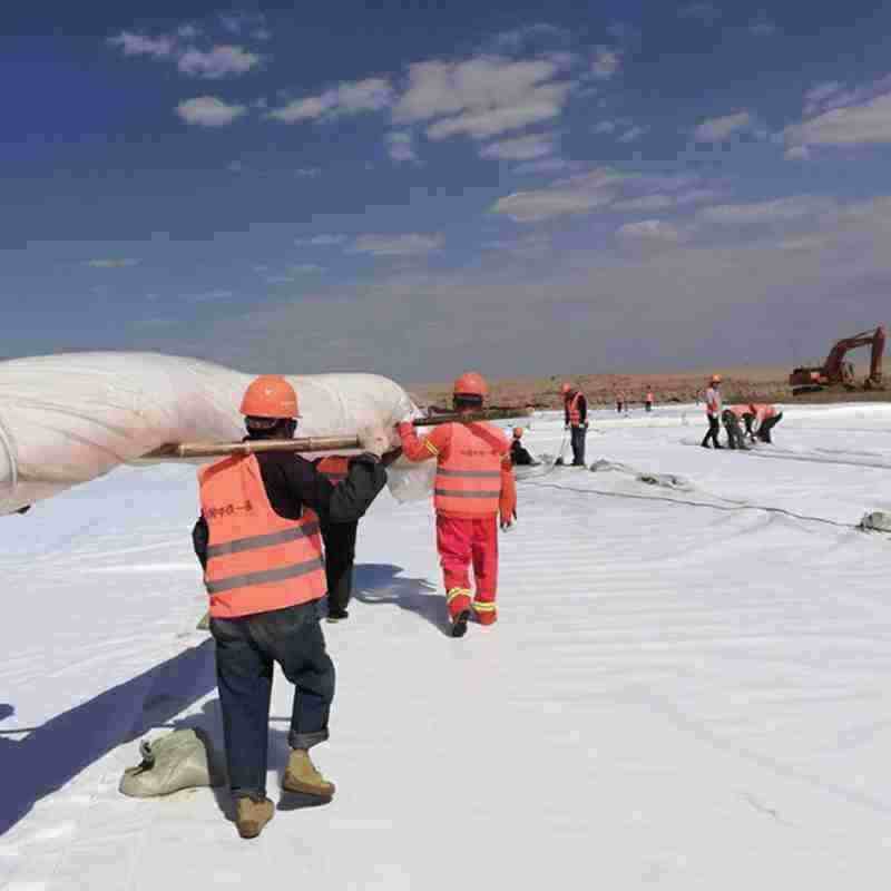pet100-800g geotextile supplier for highway infrastructure non-woven reinforced drainagefilament geotextile