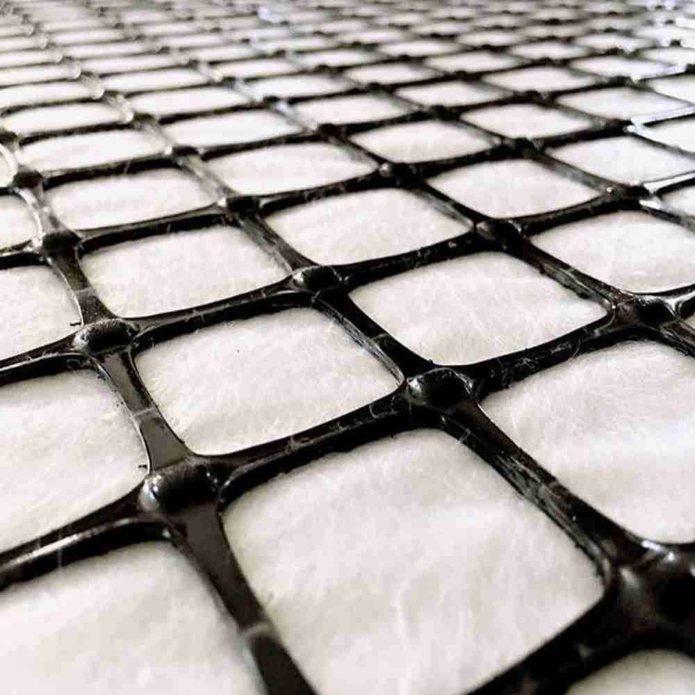 Nonwoven Pet Geotextile Composite PP Plastic 25kn Biaxial Geogrid for Road Reinforcement Good sold