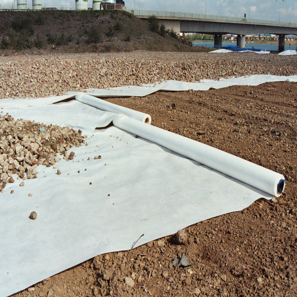 Geotextile Pet Stale Fiber Fabric for Road Construction /Nonwoven Geotextile 100-800g