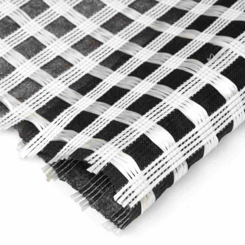 Composite Fiberglass Geogrid Asphalt Pavement Foundation lmprovement 30kn Pet Geogrid