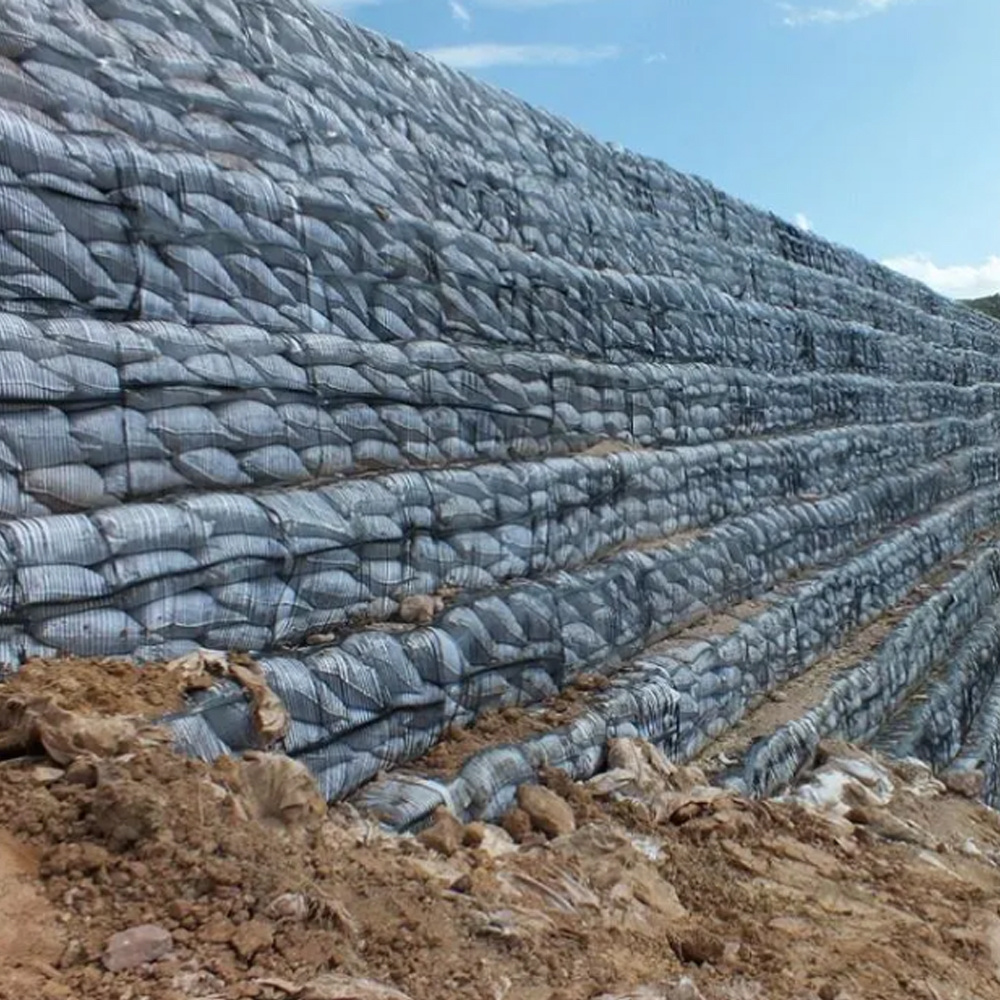 Red de malla de plástico de construcción HDPE Geomalla plástico uniaxial para movimiento de tierras