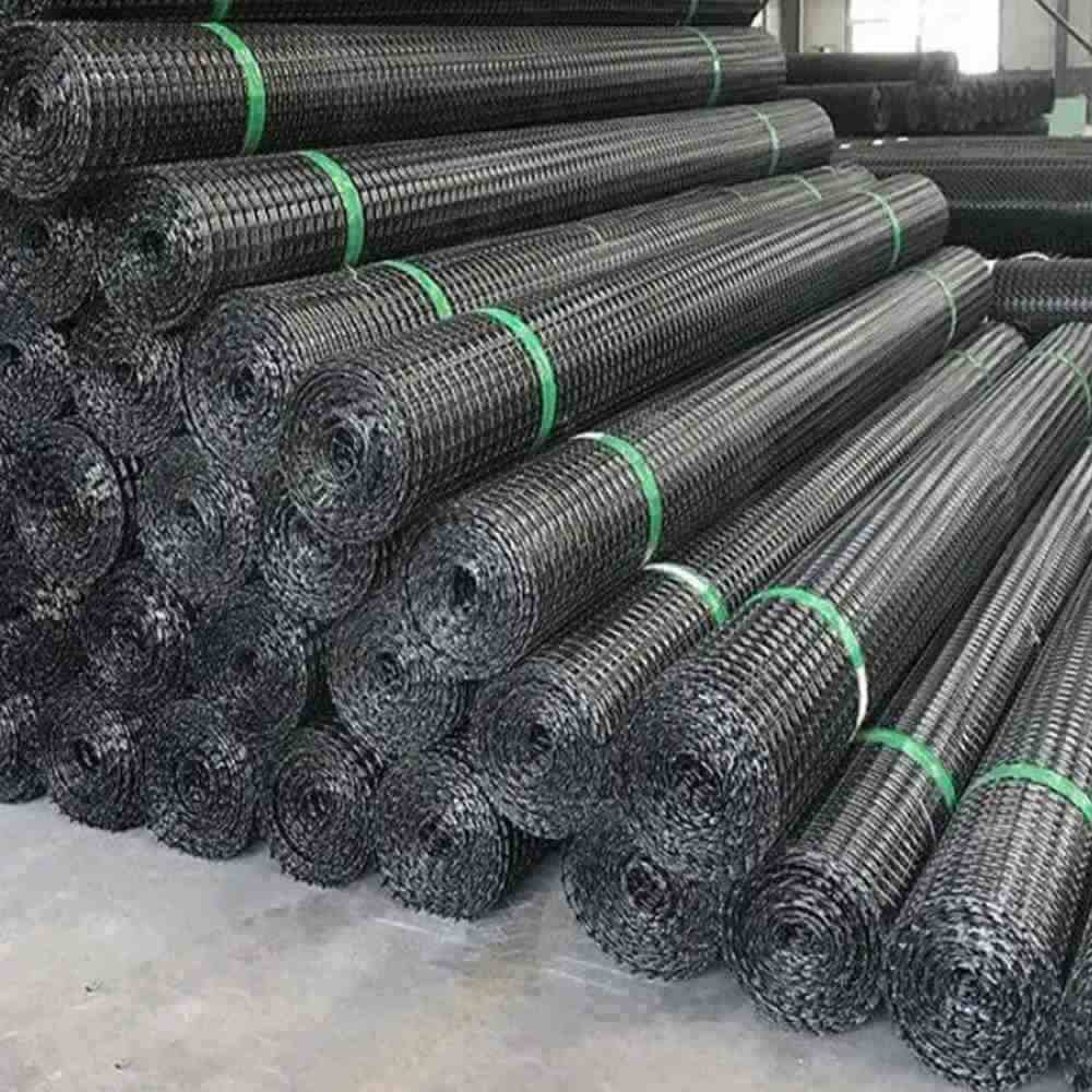 New Materials PP Uniaxial Biaxial Geogrid Subgrade Slope Protection