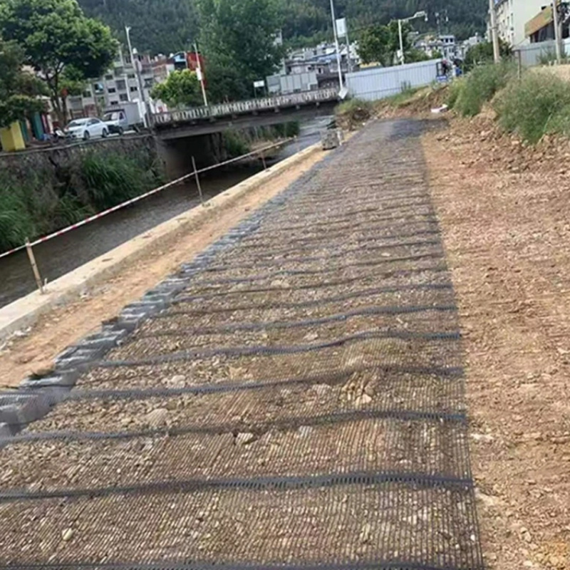 180kn/M Highway PP HDPE Uniaxial Plastic Geogrid Precio