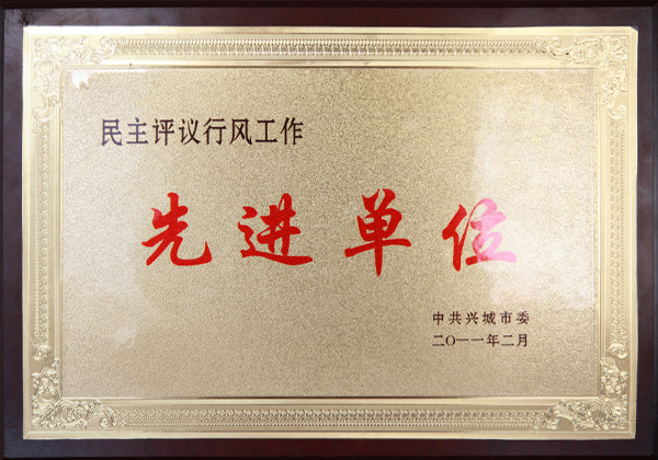 民主評議行風工作先進單位