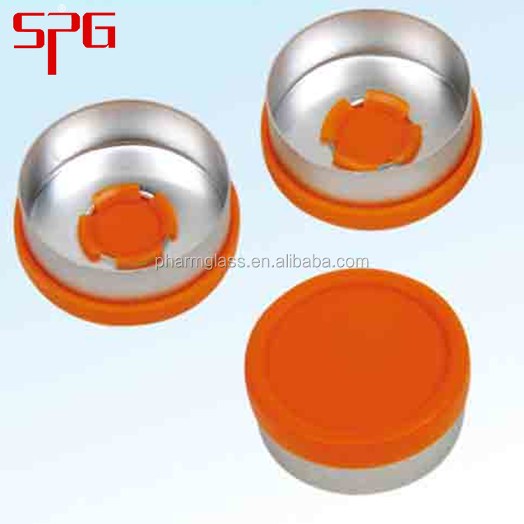 Aluminium plastic multi-cap for rubber stopper sealing