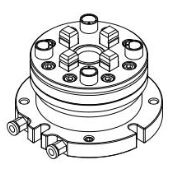 System R系列100法蘭式型增壓氣動基準卡盤