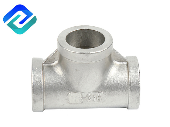 Tee Heavy Duty stainless steel Pipe Fittings with BS threads, Banded